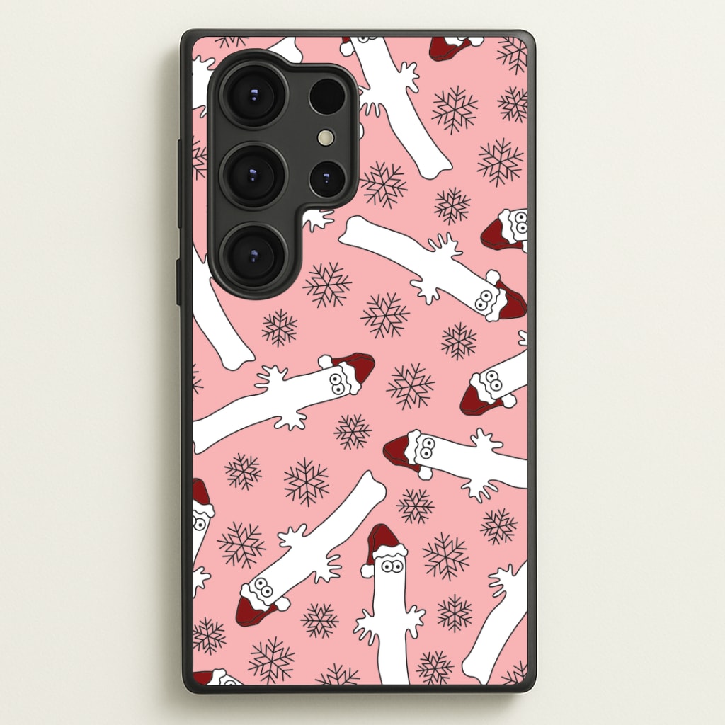 Wiggly Moom Xmas Hat Pattern Galaxy S25 Ultra Case