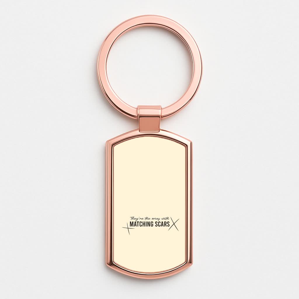Matching Scars Rose Gold Keyring