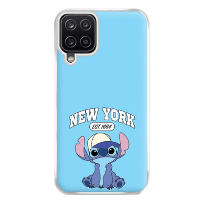 New York Blue Alien Galaxy A12 Case