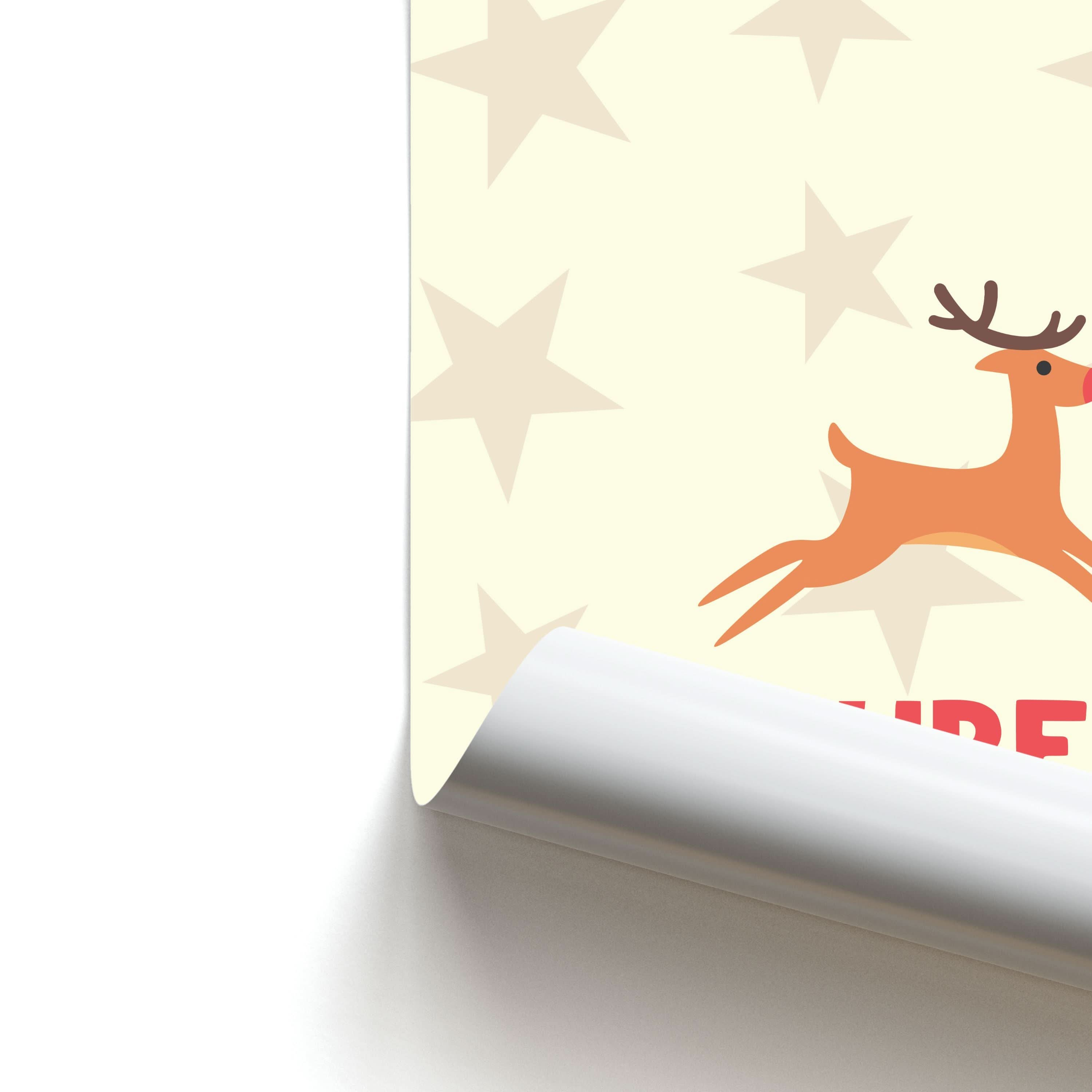 Personalised Raindeer Poster