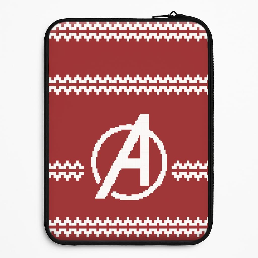 Superhero Team Red Christmas Jumper  Universal Laptop Sleeve
