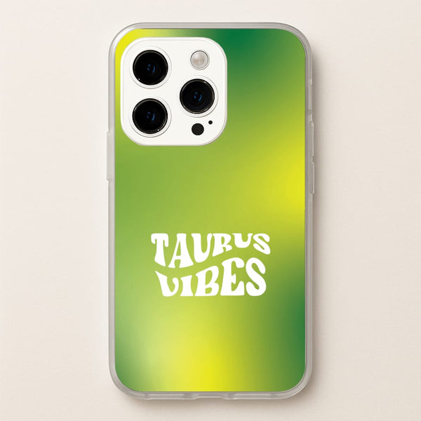Taurus Vibes Gradient Zodiac iPhone 14 Pro Max Case