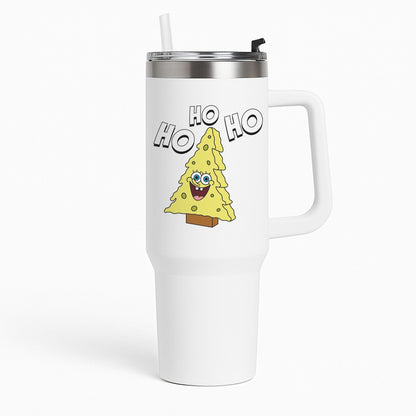 Christmas Tree Cartoon Sponge Tumbler