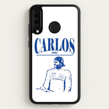 Carlos White And Blue Huawei P30 Lite Case