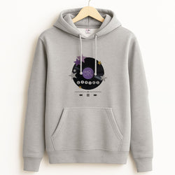 Amethyst Vinyl Scrapbook Unisex Grey Hoodie