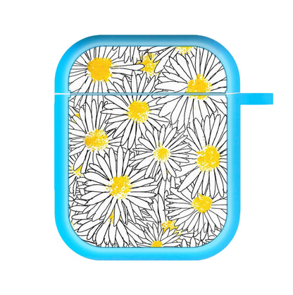 Cute Daisy Pattern AirPods Case