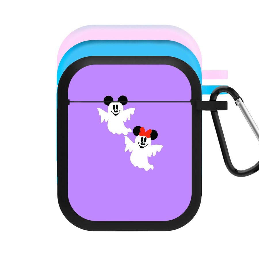Mickey And Minnie Mouse Ghost - Disney Halloween AirPods Case