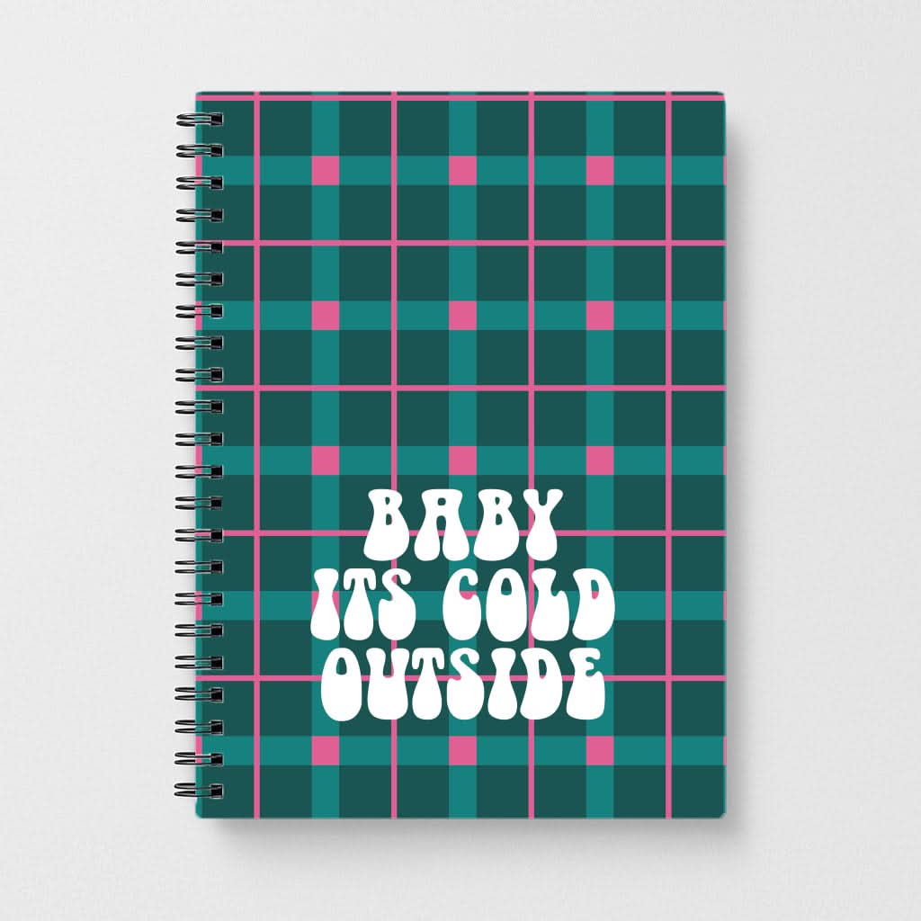 Baby It's Cold Outside Tartan Notebook
