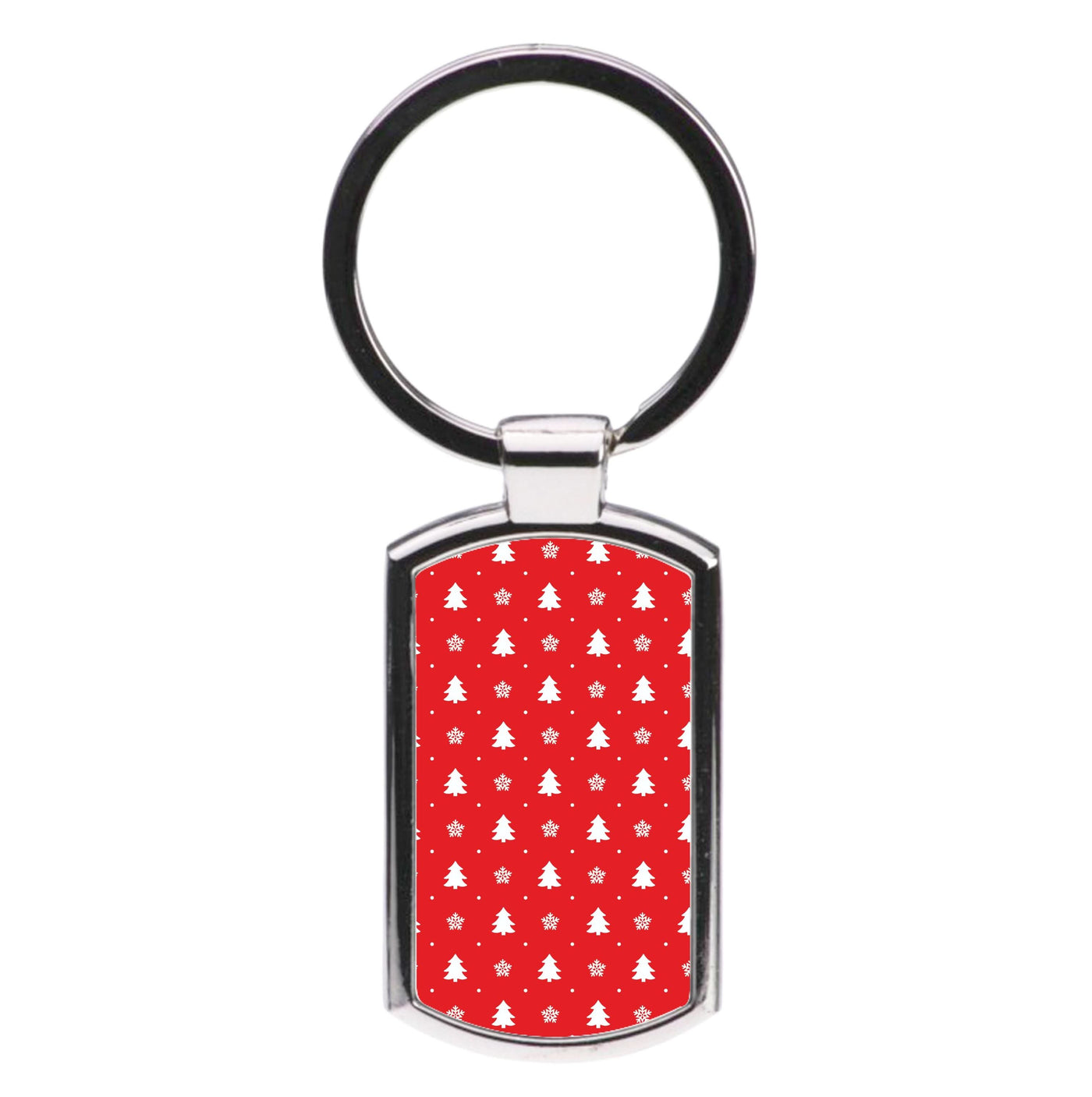 Red Tree Pattern Luxury Keyring