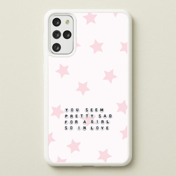 Pretty Sad Letter Beads Galaxy S20 Plus Case