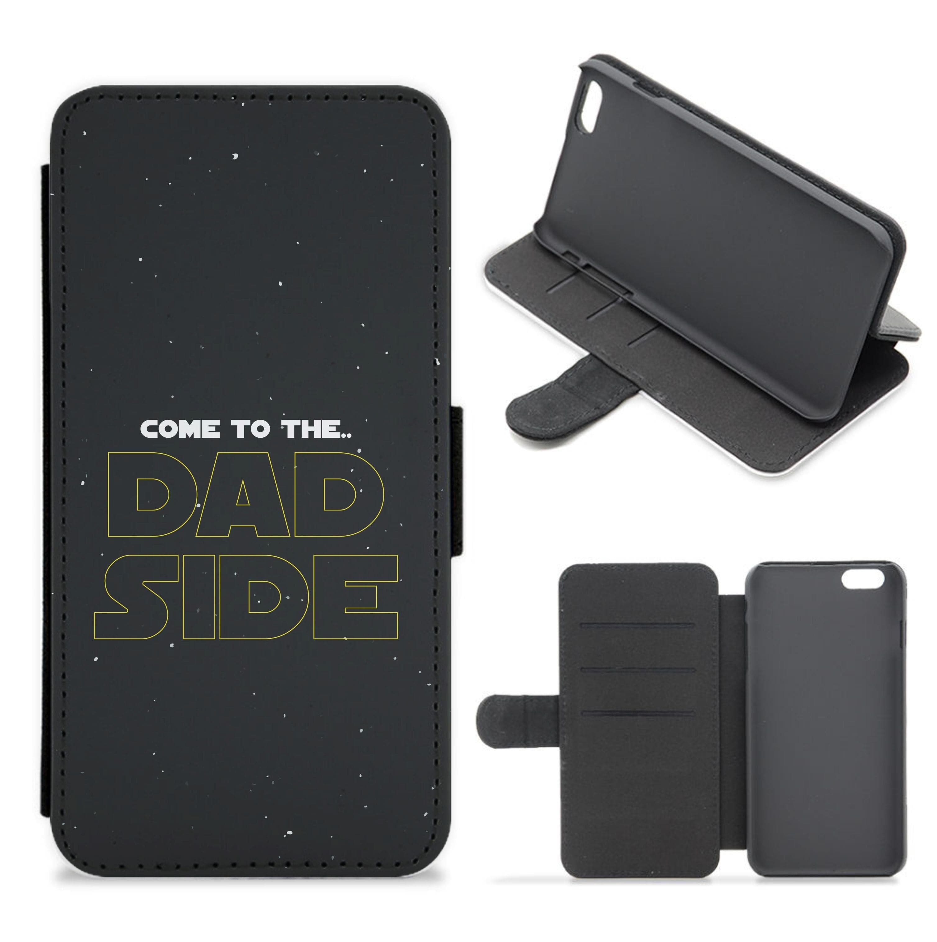 Come To The Dad Side - Personalised Father's Day Flip / Wallet Phone Case