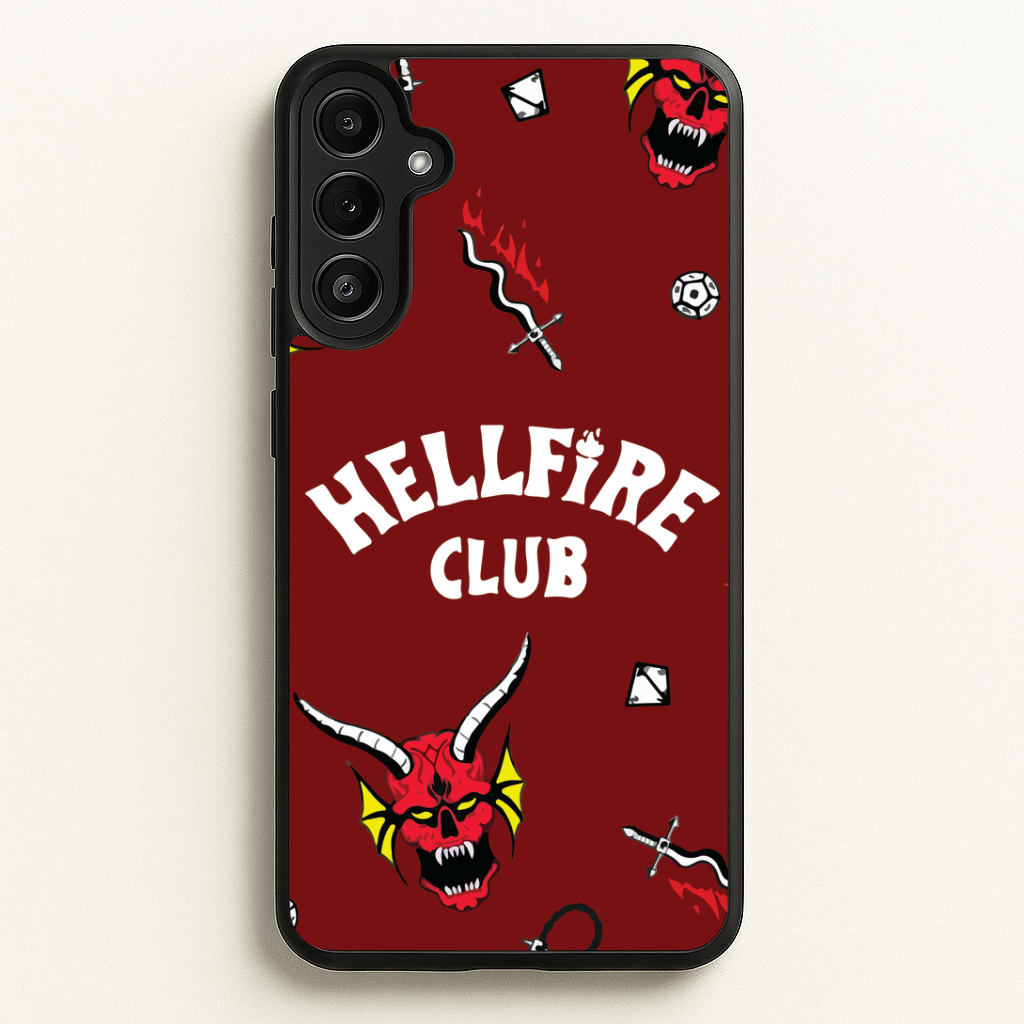 Hellfire Club Icons Collage Red Galaxy A36 Case