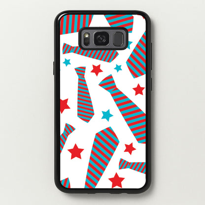 Tie And Stars Pattern Galaxy S8 Case