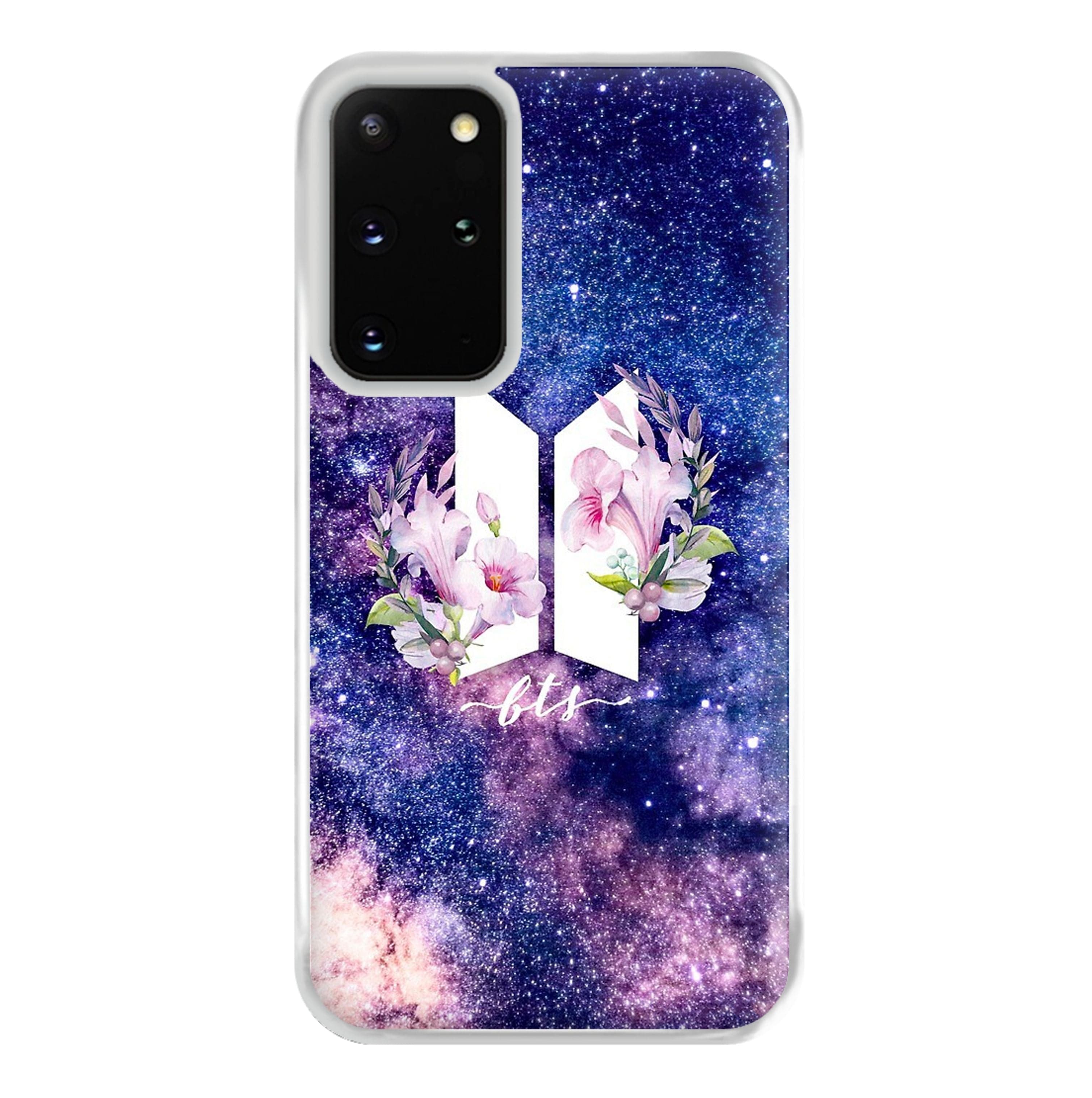 Galaxy Floral K-Pop Band Logo Phone Case