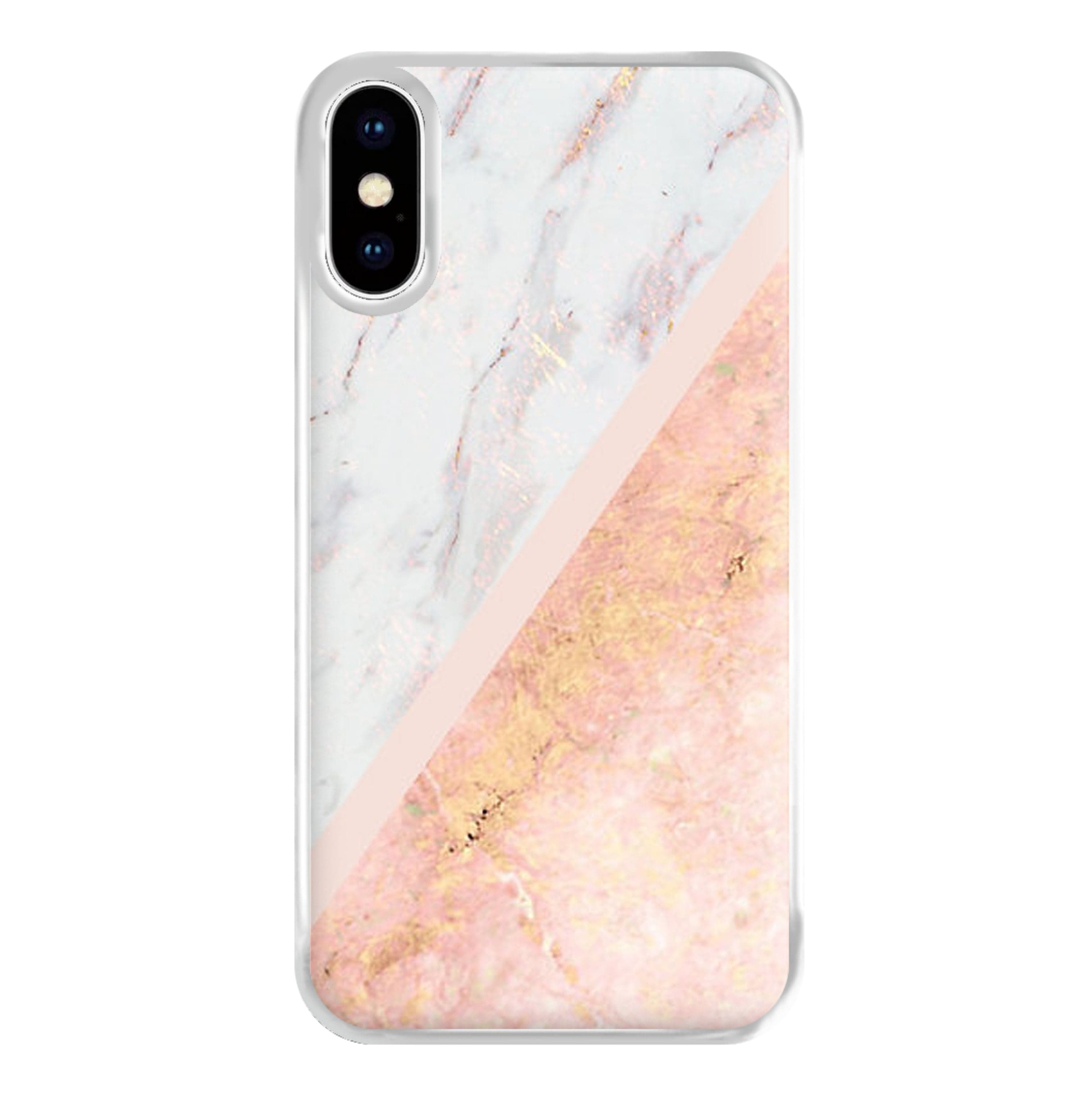 Marble and Rose Gold Phone Case