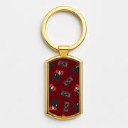 VHS & Ghostface Pattern Luxury Keyring 3