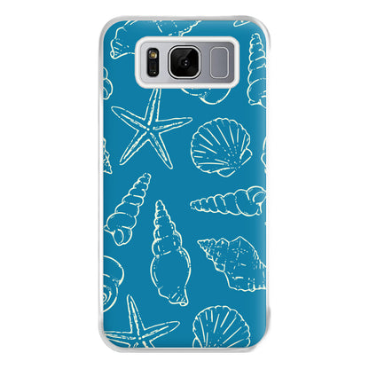 Sketched Shells Pattern Galaxy S8 Plus Case