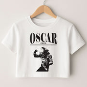 Oscar Orange And Black Crop top 1