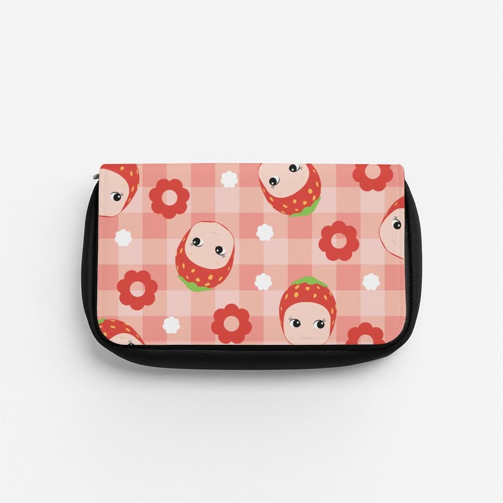 Strawberry Angel Pattern Pencil Case