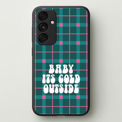 Baby It's Cold Outside Tartan Galaxy A35 Case