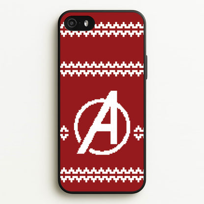 Superhero Team Red Christmas Jumper  iPhone 5 / 5s / SE 2016 Case