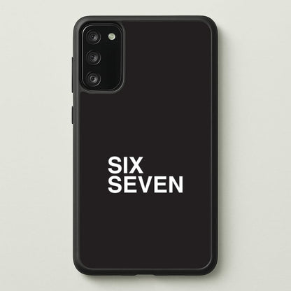 6 7 Black Galaxy S20 Case