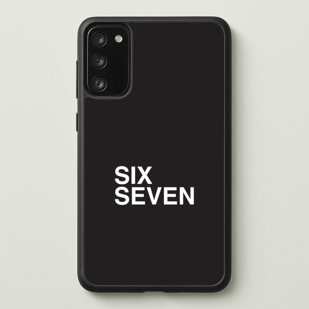 6 7 Black Galaxy S20FE Case