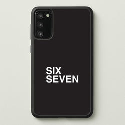 6 7 Black Galaxy S20FE Case
