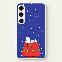 Cartoon Beagle Fairylights Galaxy S25 Case