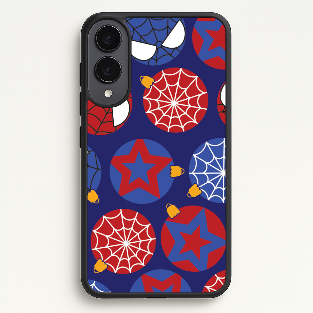 Spider Hero Baubles Pattern Galaxy S25 Edge Case