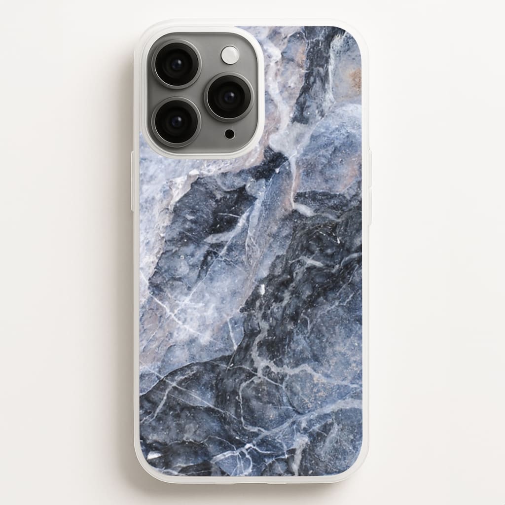 Grey and White Marble Phone Case