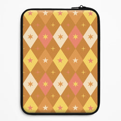 Retro Christmas Argyle Pattern Universal Laptop Sleeve