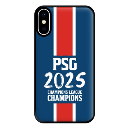 Champion League Winners 25 PSG iPhone XS Max Case