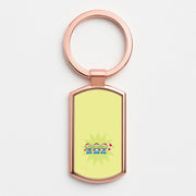 Cute Green Aliens Candycane Luxury Keyring 4