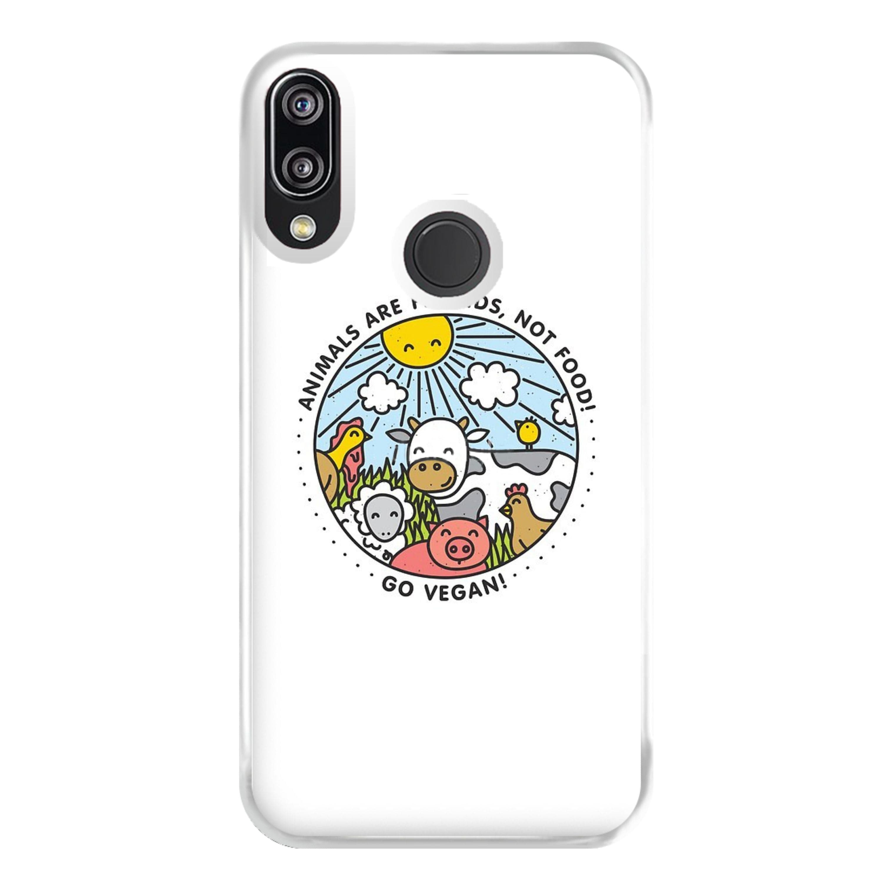 Animals Are Friends, Not Food - Vegan Phone Case