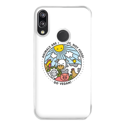 Animals Are Friends, Not Food - Vegan Phone Case