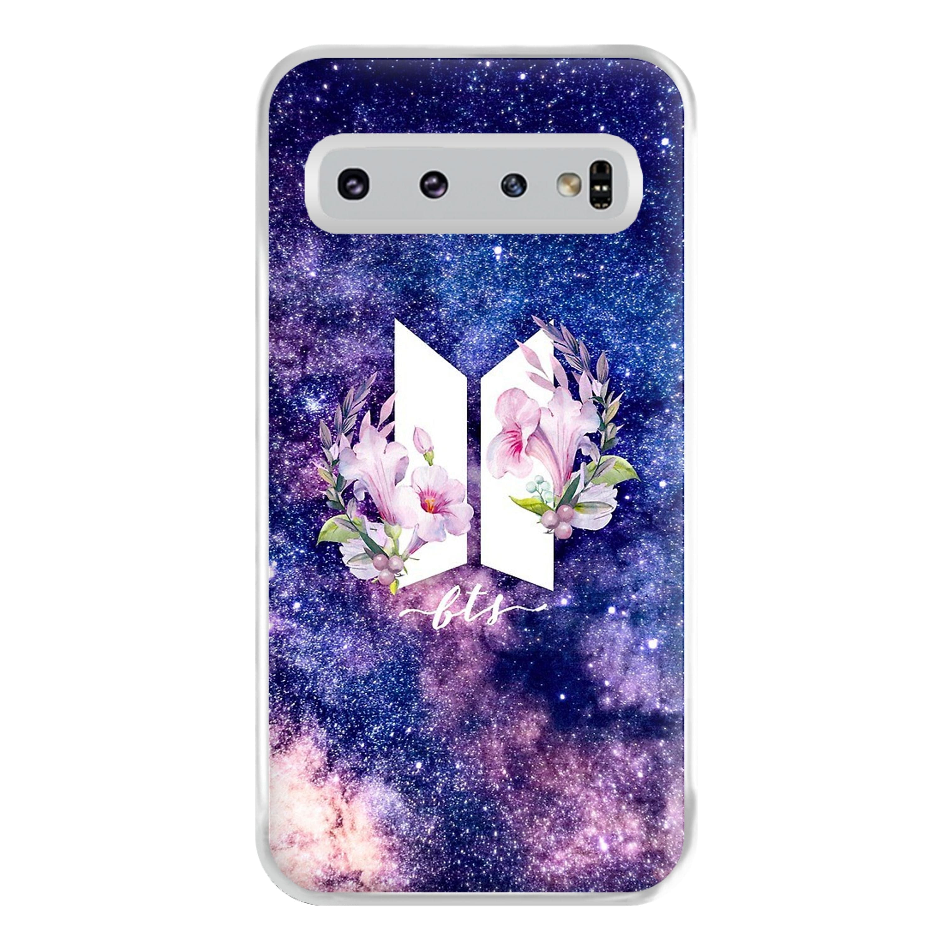 Galaxy Floral K-Pop Band Logo Phone Case