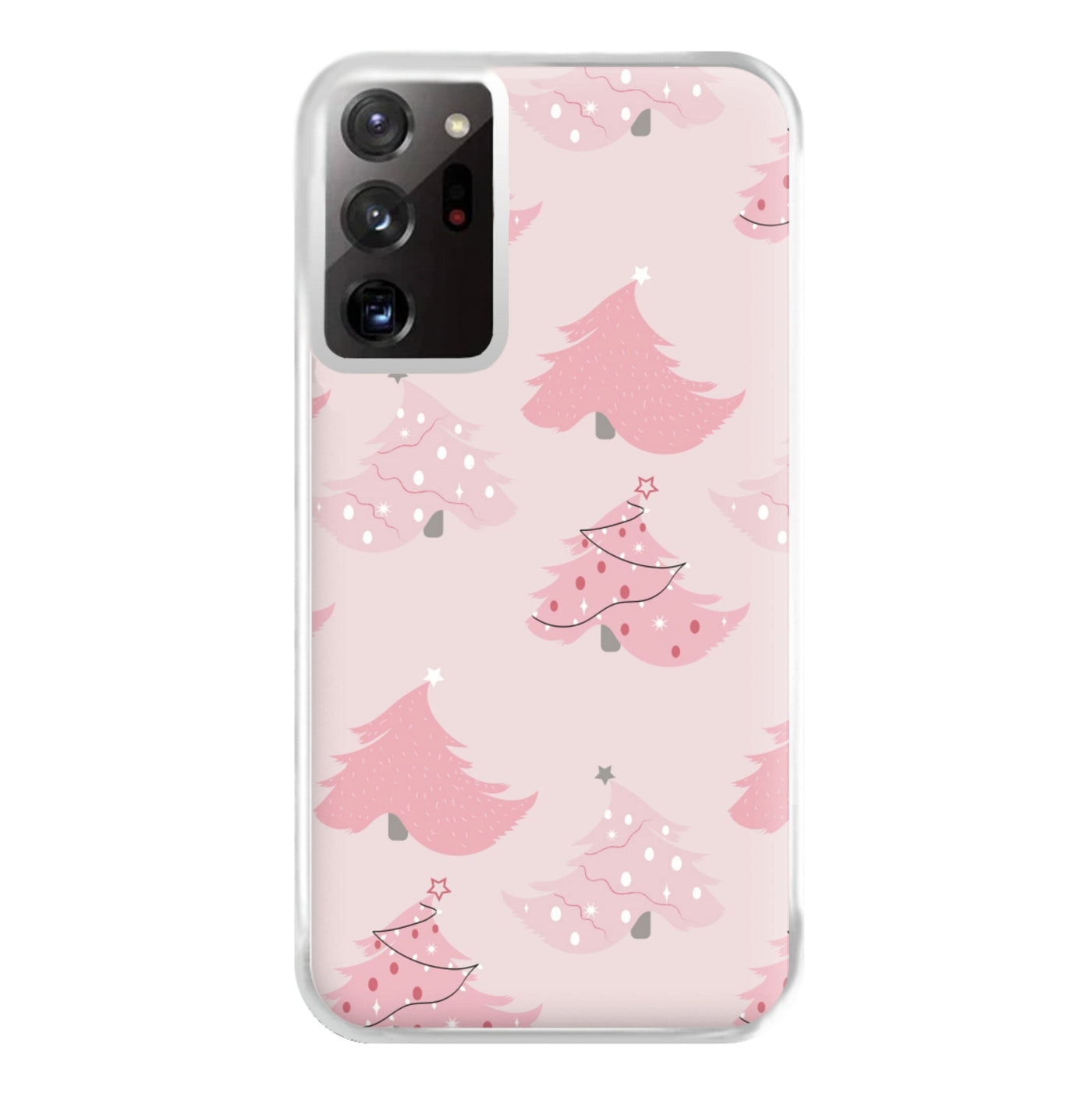Pink Christmas Tree Pattern Phone Case