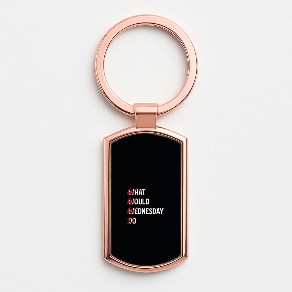 W.W.W.D Rose Gold Keyring