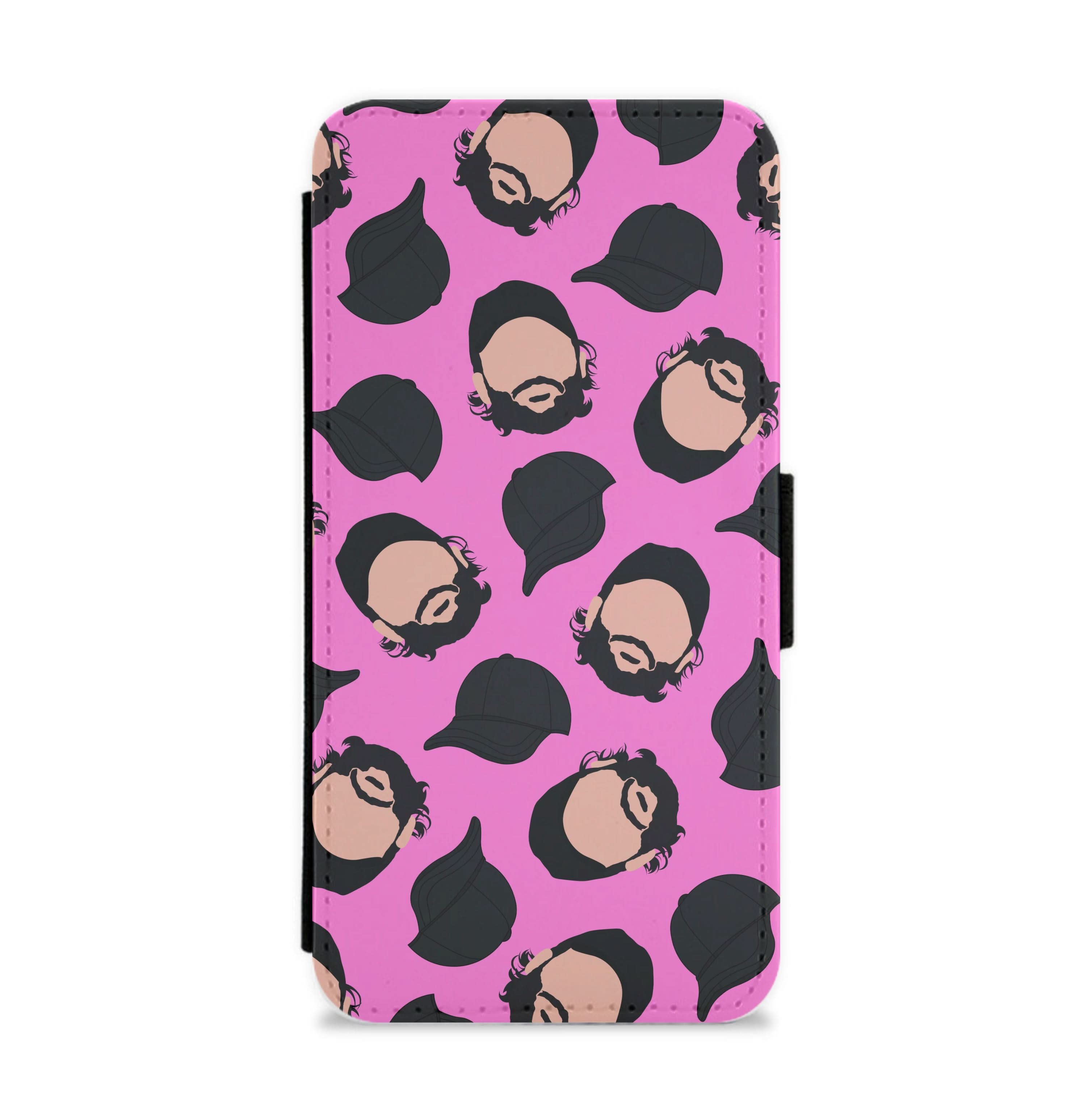 Joe And Hats Pattern Flip / Wallet Phone Case