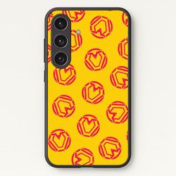 Metal Heart Pattern Galaxy S24FE Case