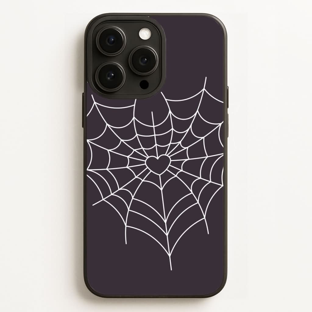 Spiderweb Hearts I Phone Case