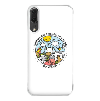 Animals Are Friends, Not Food - Vegan Phone Case