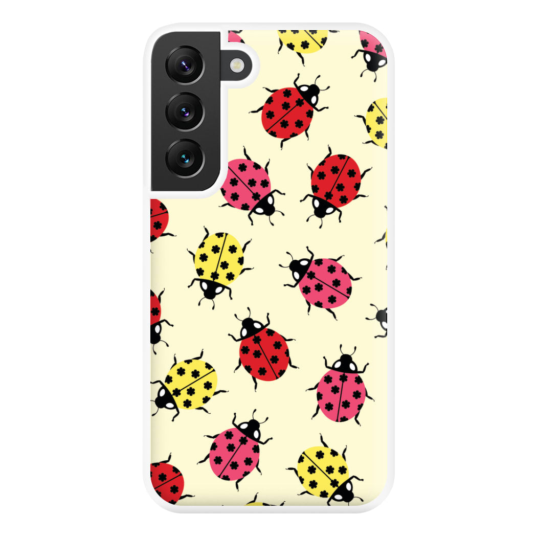  Ladybugs With Flower Spots Pattern Galaxy S22 Plus Case