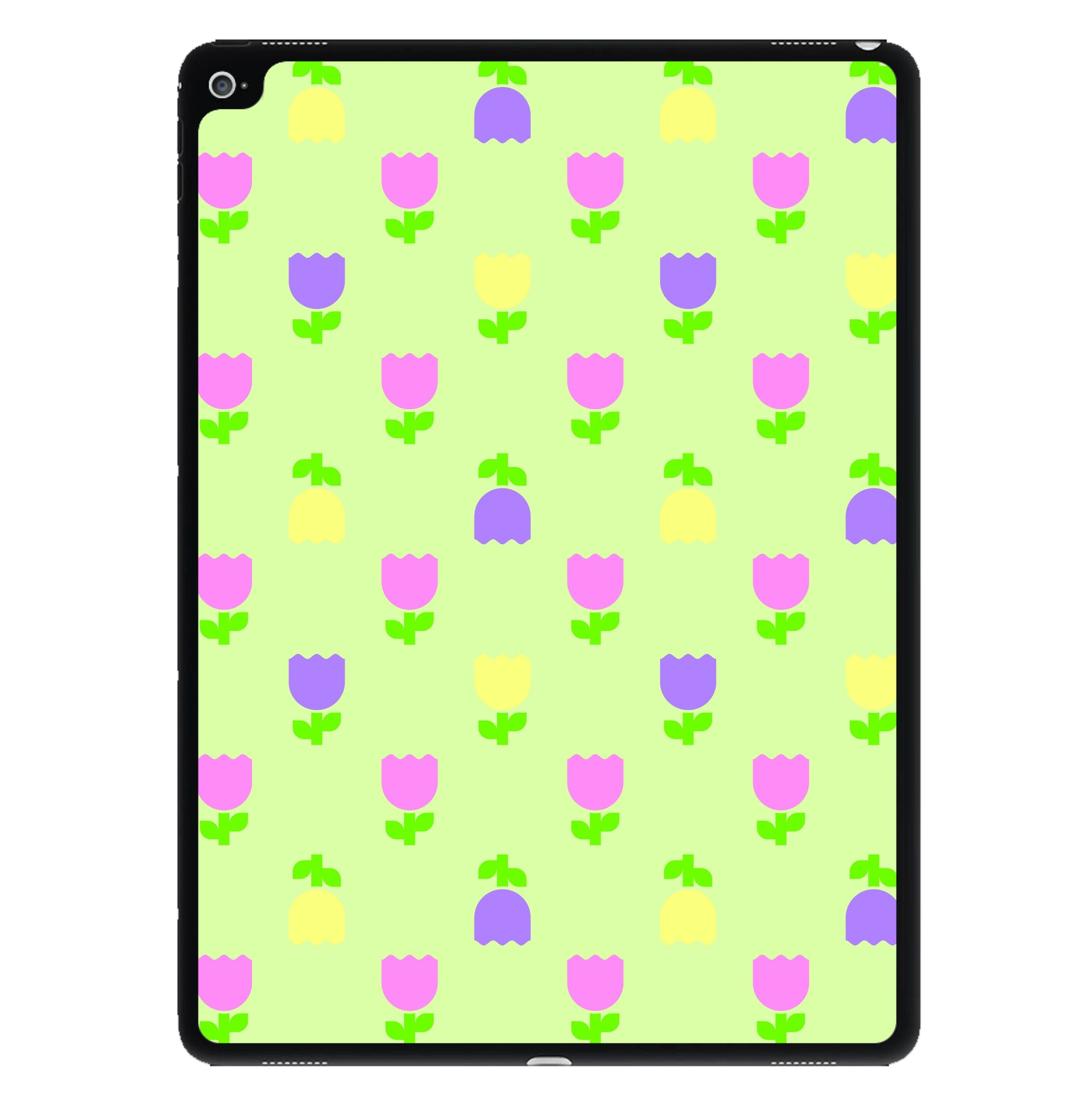 Pastel Tulips Pattern iPad Case