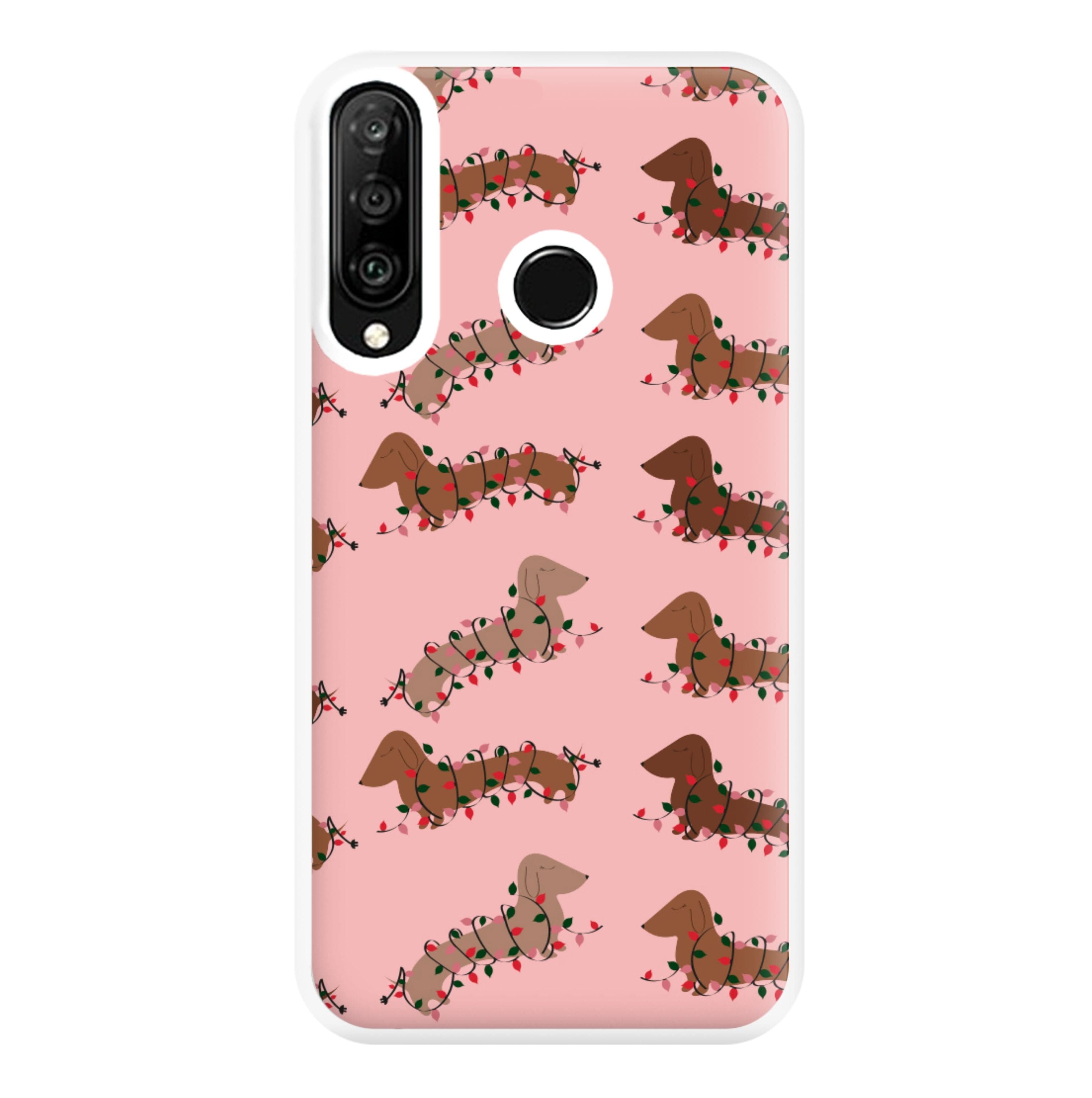 Dachshund Christmas Pattern Phone Case