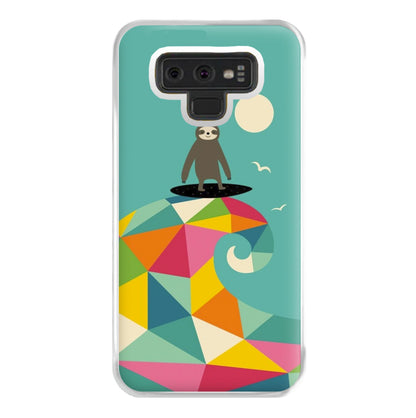 Surfing Sloth Phone Case