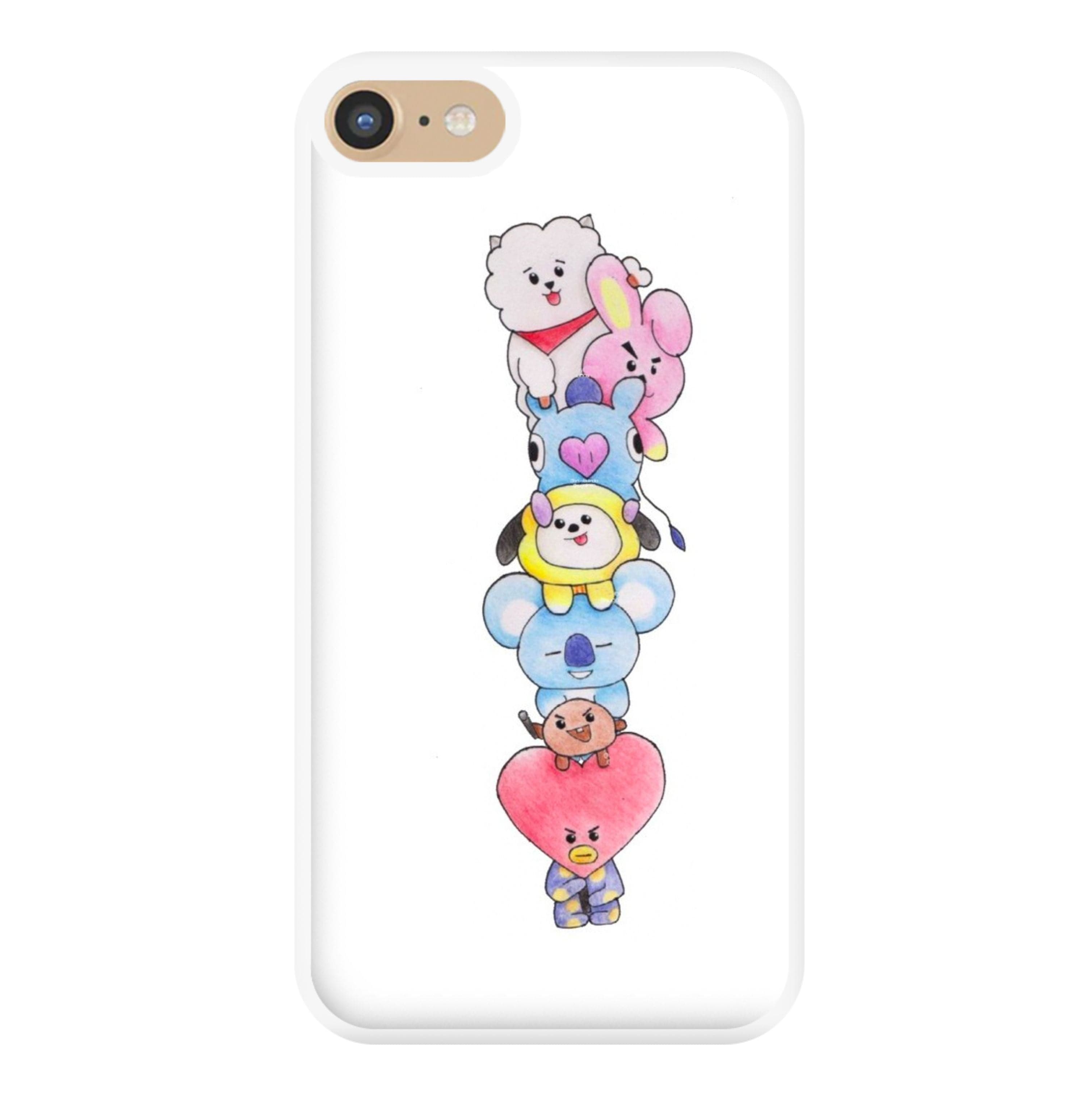 K-Pop Band BT21 Drawing Phone Case