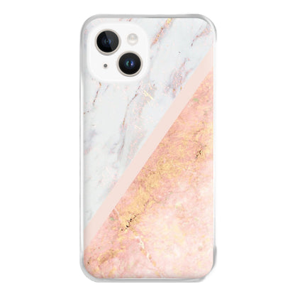 Marble and Rose Gold Phone Case