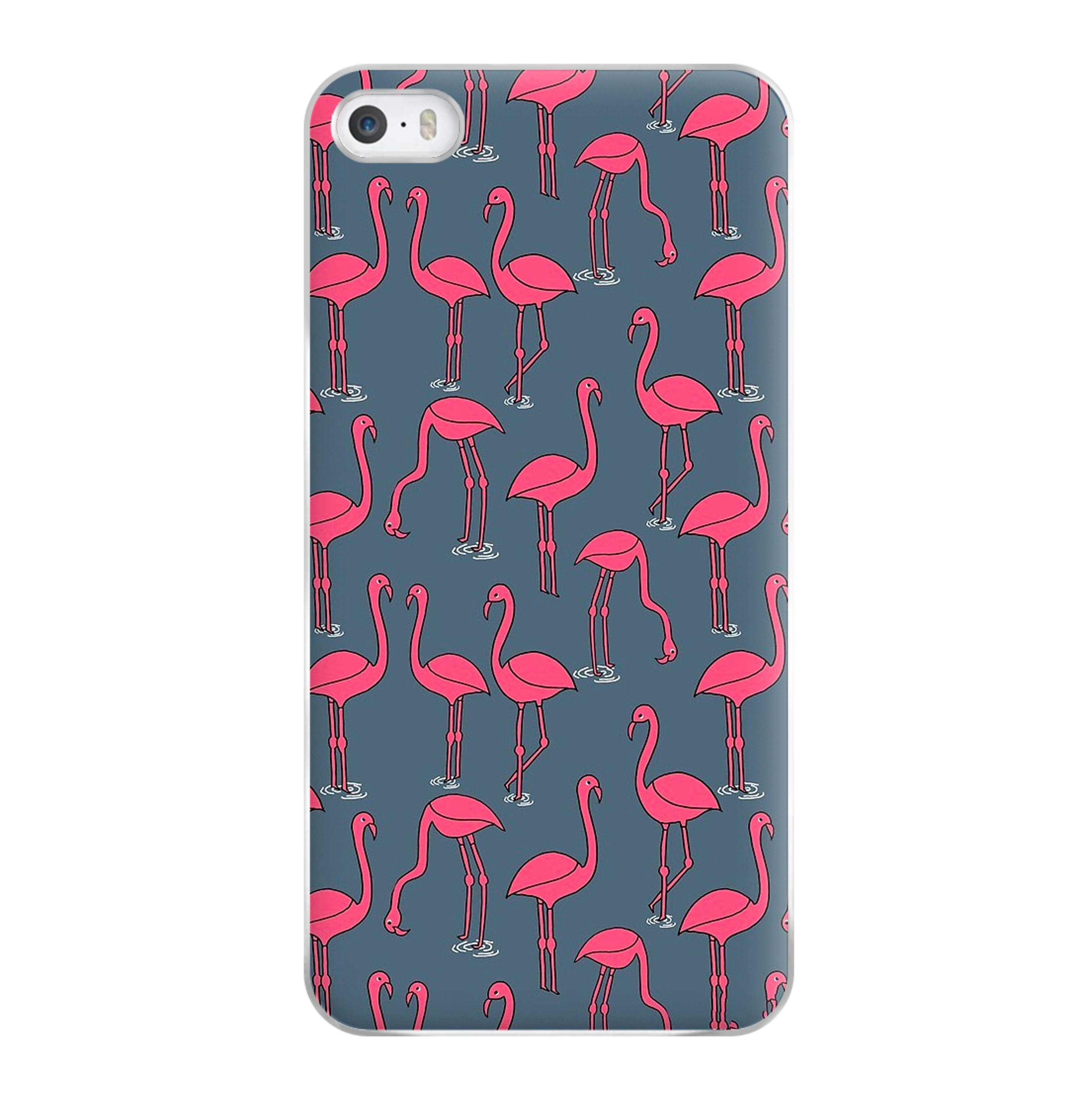 Basic Pink Flamingo Pattern Phone Case